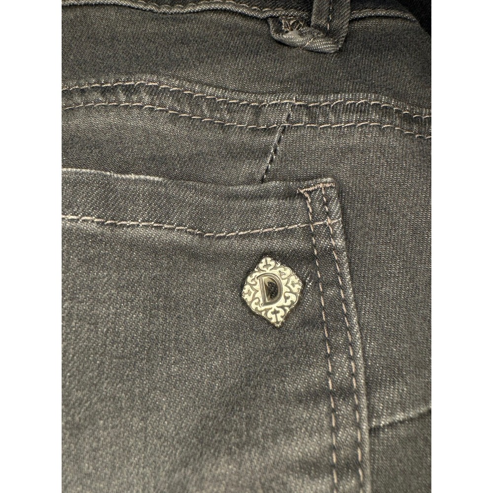 Democracy Ab solution Skinny Jeans Womens 14‎ Grey Faded Stretch Denim Pants - Picture 3 of 5